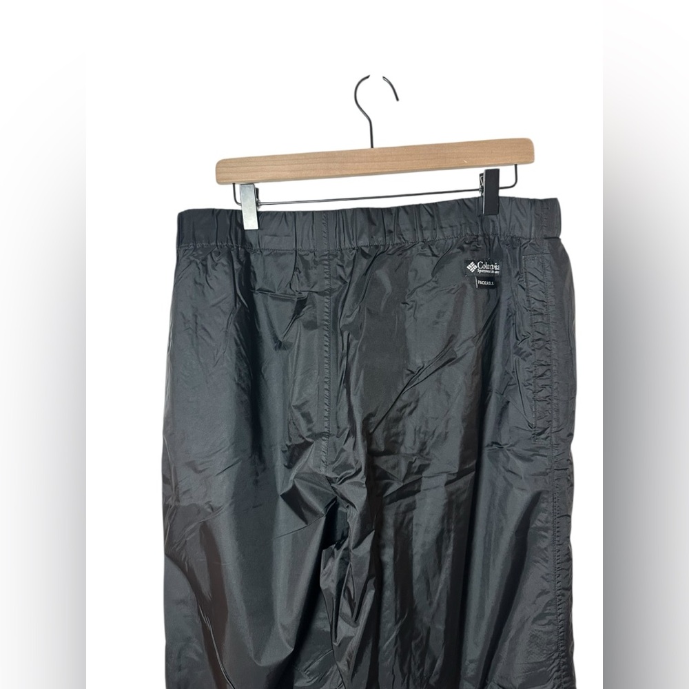 Columbia Men’s Large Black Nylon Waterproof Ski / Hiking Pants - Picture 7 of 12